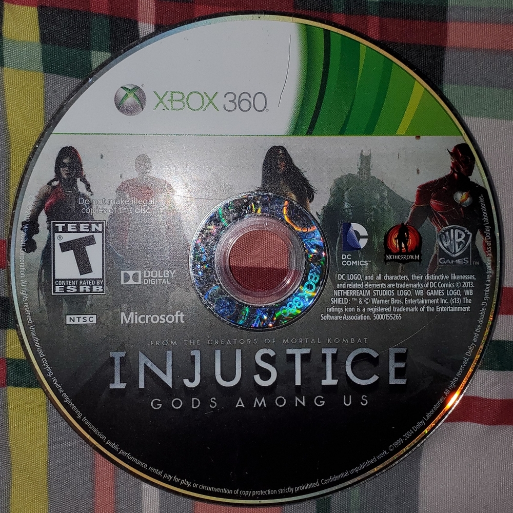 5 for $25 | Xbox 360 Injustice Gods Among Us DC Comics Warner Bros. - UNTESTED